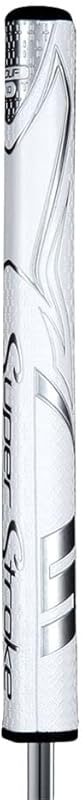 SuperStroke Zenergy Tour 2.0 Golf Putter Grip with No Taper Enhanced SPYNE Technology, New Multi-Zone Texturing and Tech-Port, Pink/White