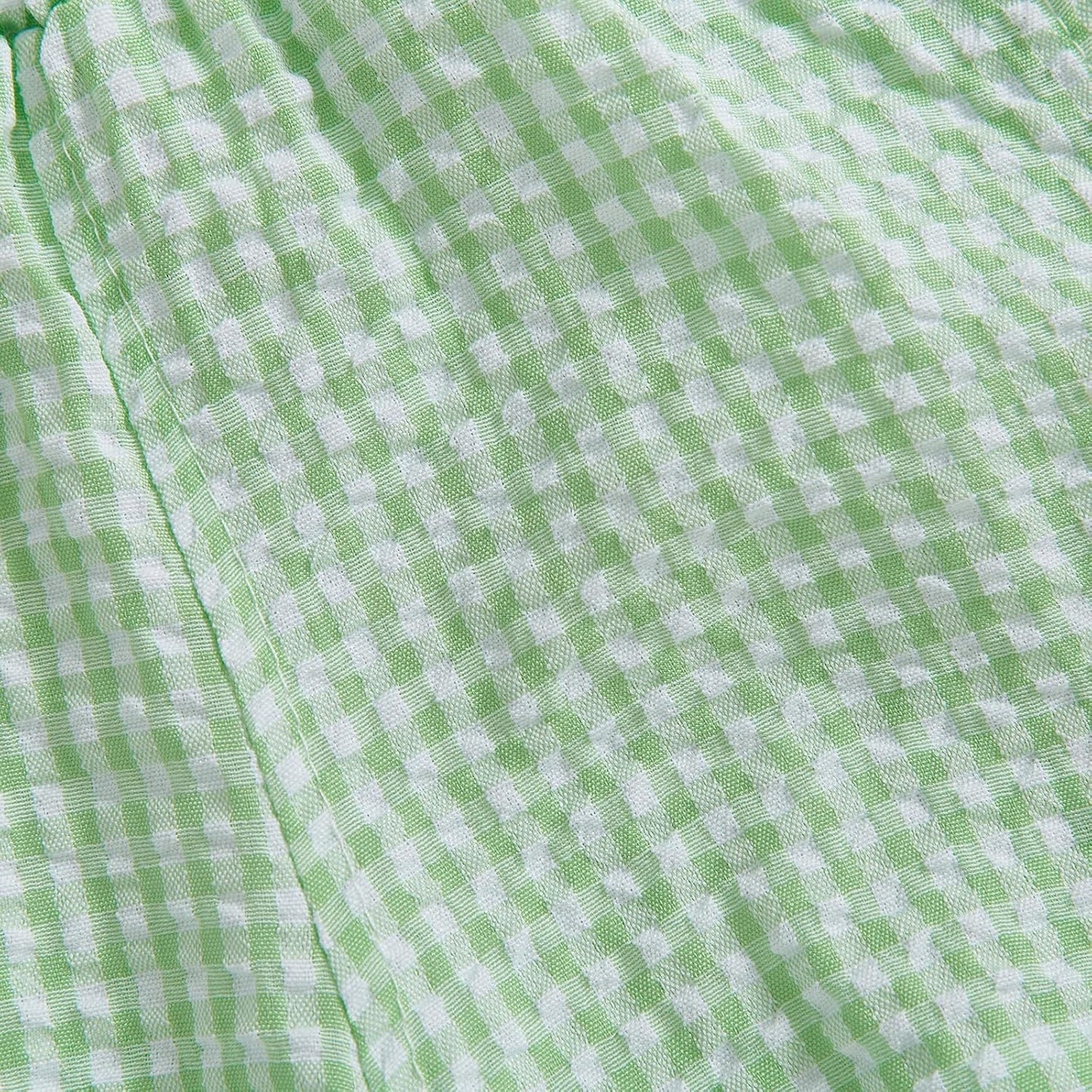 Karuedoo Toddler Baby Girl Shorts Casual Summer Gingham Plaid/Seersucker Elastic Waist Ruffle Hem Shorts Bottoms