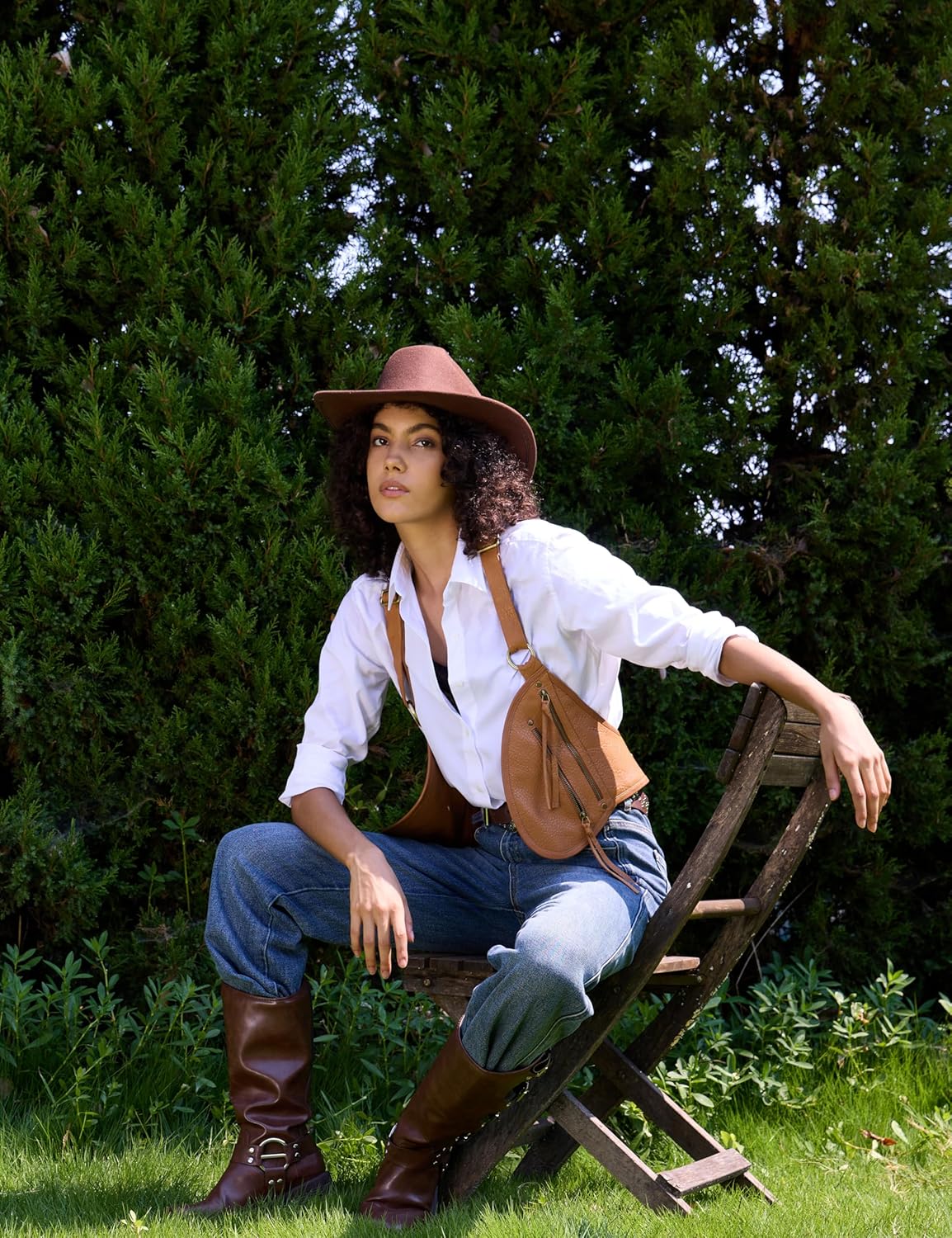 Harness for Women Genuine Leather with Pocket Steampunk Vest