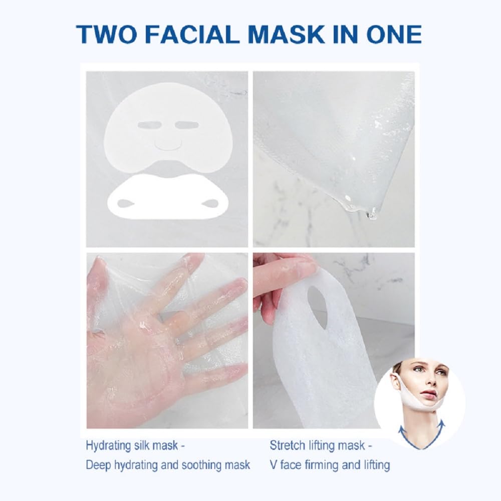 Hyaluronic acid Collagen Lifting Mask (3 Packs), Anti Aging Moisturizing Face Mask, Smooth & Tight Skin, Helps Reduce Fine Lines & Wrinkles
