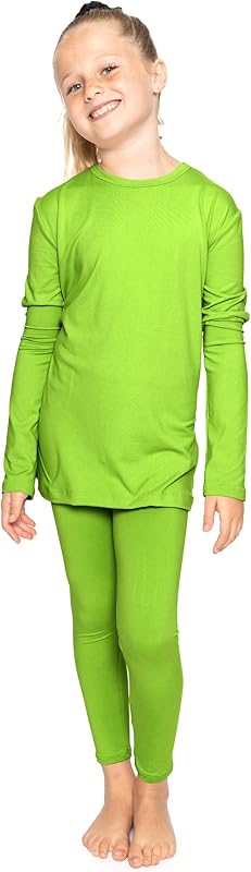 STRETCH IS COMFORT Oh So Soft Youth Girls Long Sleeve Crew and Leggings Set, Includes Top and Bottom