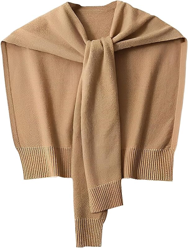 Sweater Shawl Wraps for Women Sweater Knitted Knotted Shawls Travel Casual Scarf Cape Shoulder Tops Fashion Wrap