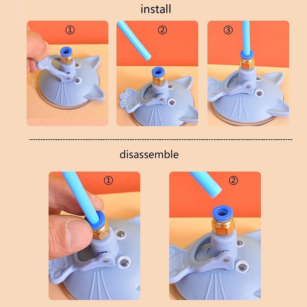 Puff Pet MeowMastery Toy, MeowMastery Cat Toy, Meow Mastery Teaser Wand - with 4 Types of Replacement Feathers, Interactive Cat Teaser, Exercise and Entertainment for Active Felines (Pink)