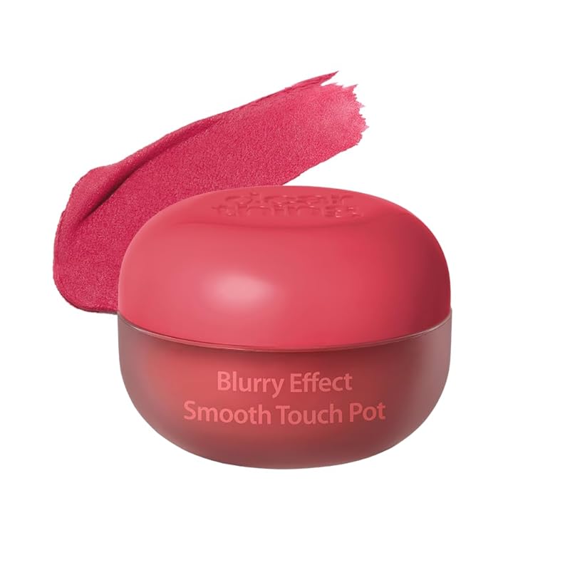 MILKTOUCH dearthing Blurry Effect Smooth Touch Pot - Lip and Blush, Soft Airy Matte Finish, Vivrant Color (02 Mute Memory, 0.16 Fl Oz)