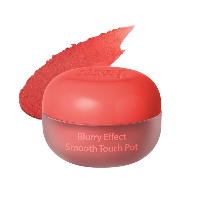 MILKTOUCH dearthing Blurry Effect Smooth Touch Pot - Lip and Blush, Soft Airy Matte Finish, Vivrant Color (02 Mute Memory, 0.16 Fl Oz)