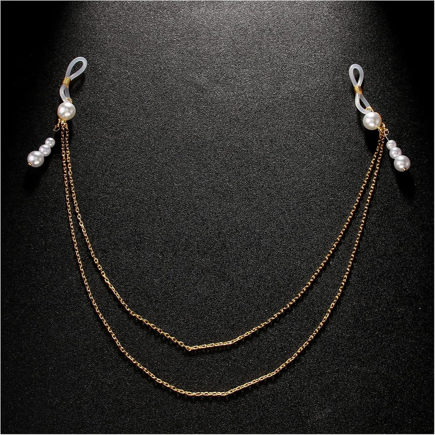 Sexy Pearl Tassel Non Piercing Nipple Chain Jewelry for Women Layered Pearl Chest Chain Body Jewelry Festival Rave Nipple Accessories Jewelry