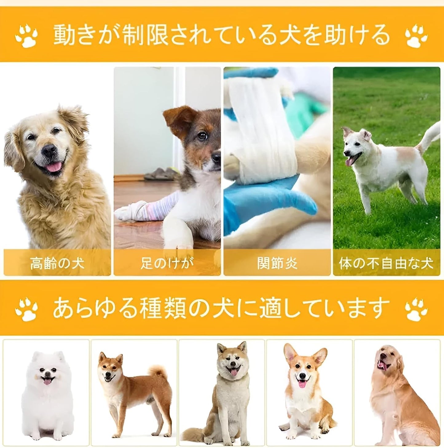 GIIPET-Dog Careハーネス Summer Ventilation Dog For nursing careハーネス Walking aid Old Dog けが Nursing Supplies Easy to put on and take off Old Dog/Blame me/surgery/Recovering quickly/Illness Medium-sized dog Small Dog Care Clothing Foot Obstacle リハビリ Take a walk