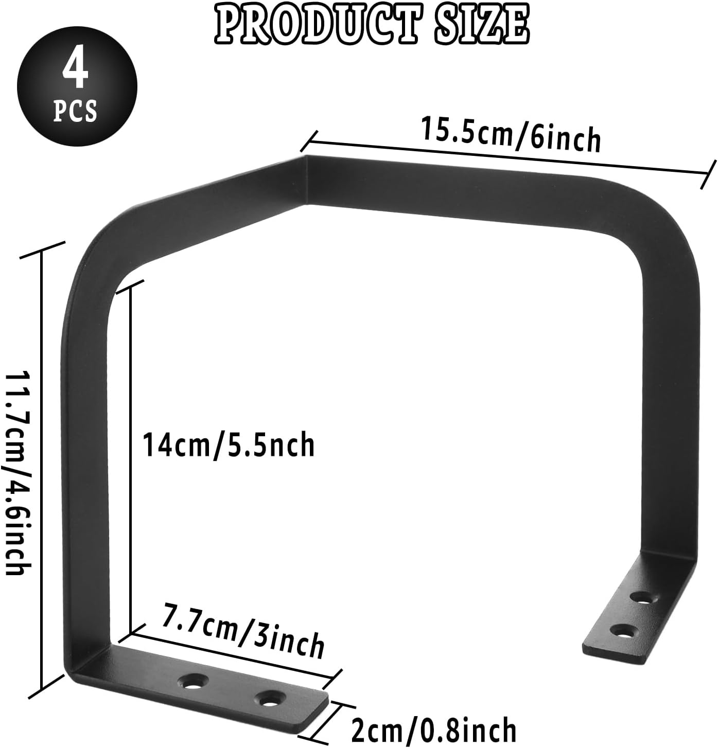 4PCS Metal Mattress Slide Stopper, Mattress Retainer Bar for Adjustable Beds, Non Slip Mattress Gripper, Mattress Stabilizer, Prevents Mattress Sliding for Bedroom Bed Frame