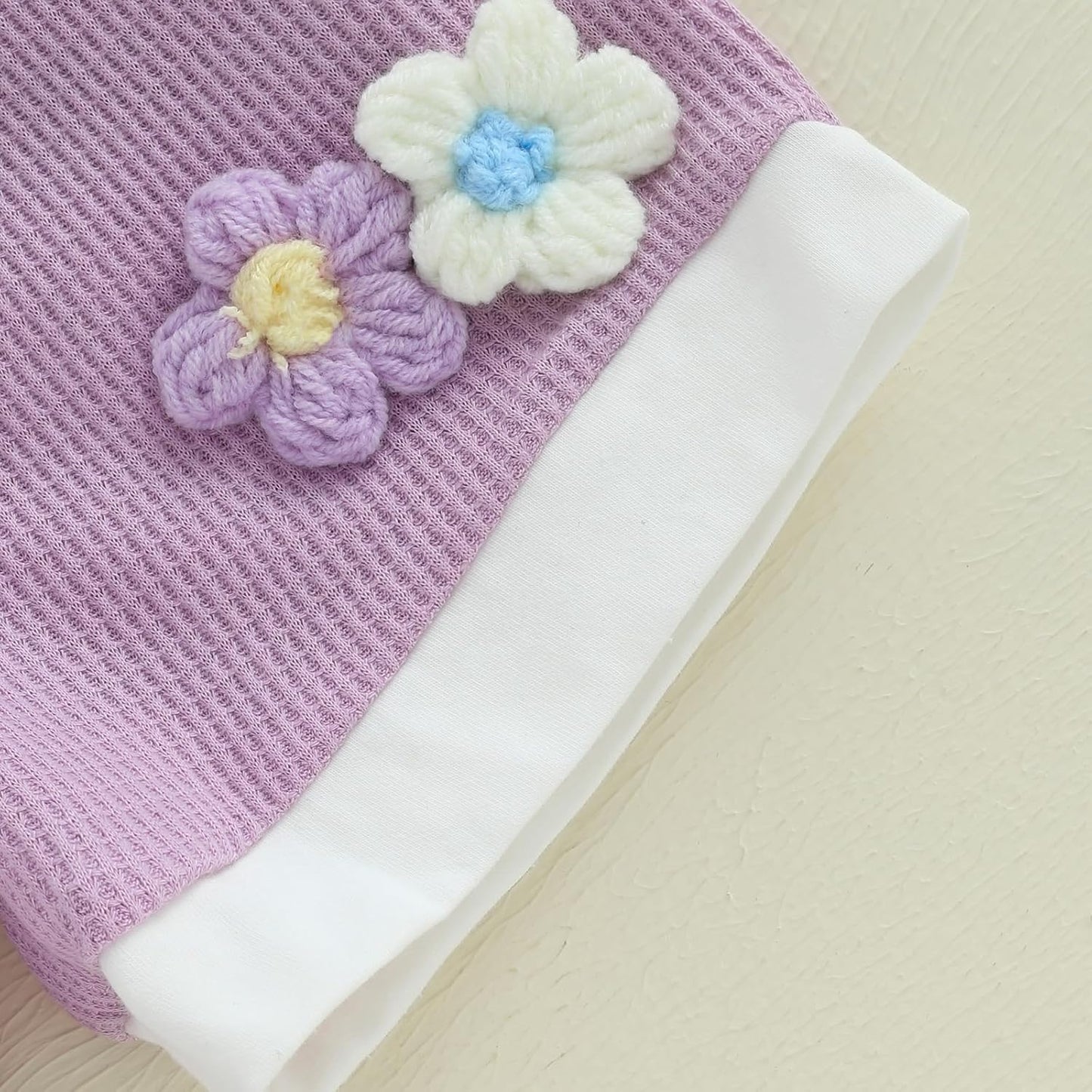 Kayotuas Toddler Baby Girl Summer Clothes 3D Flower Bow Short Sleeve T Shirt Tops Shorts 2Pcs Set Cute Infant Waffle Outfits
