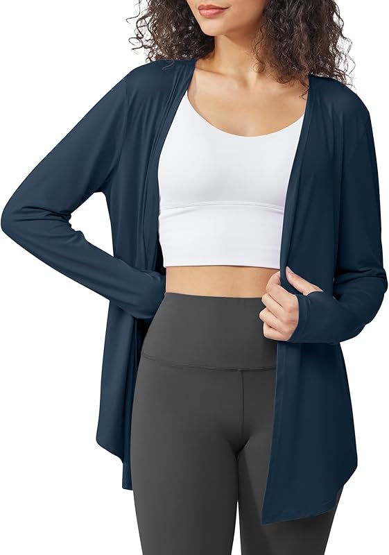 G4Free Lightweight Cardigans for Women UPF 50+ Long Sleeve Sun Shirts Open Front Summer Cover Ups UV Protection