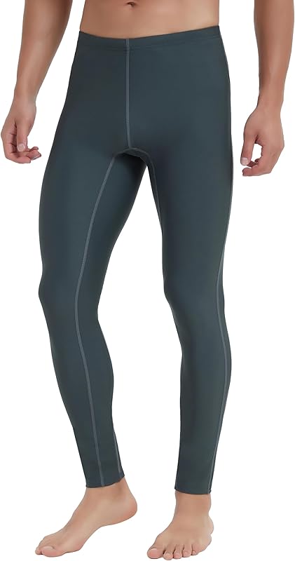 Ubestyle UPF 50+ Men's Active Surfing Water Leggings Swim Pants Swim Tights Beach Pants Sun Protective