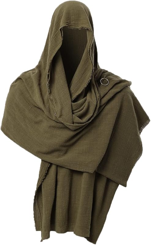 GRACEART Post Apocalyptic Shawl Scarf Shaman Cowl Medieval Costume Sash