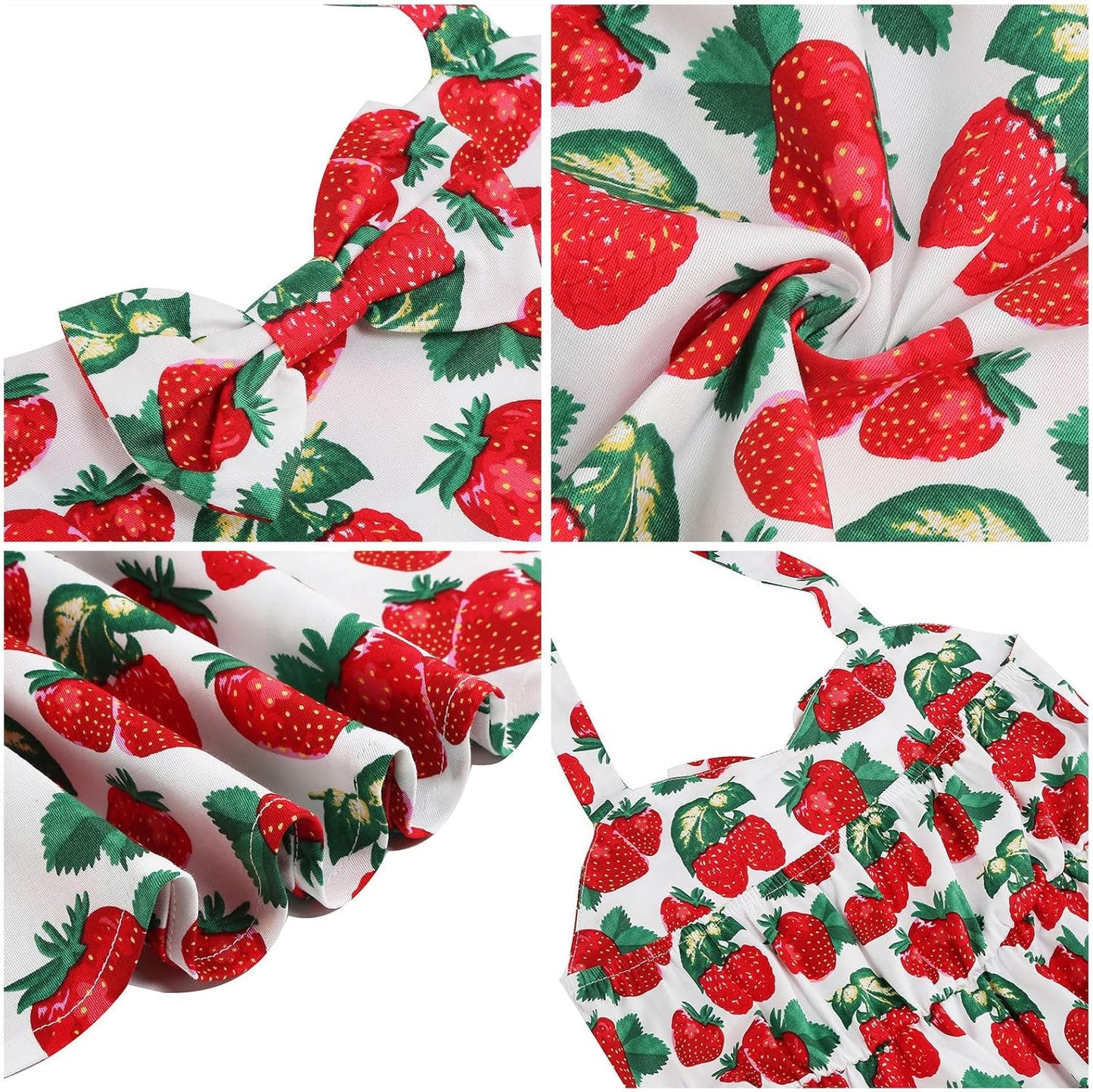 1950s Vintage Dresses for Girls Halter Dress Sleeveless Bowknot Heart Neck 4 - 12 Years - TrendyLookz