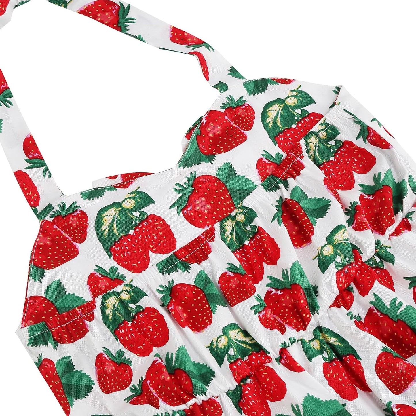 1950s Vintage Dresses for Girls Halter Dress Sleeveless Bowknot Heart Neck 4 - 12 Years - TrendyLookz
