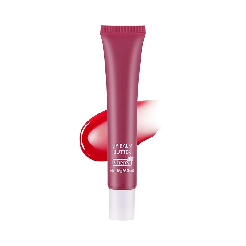 2-in-1 Silky Lip Butter Balm & Lip Gloss, Hydration with Shea & Olive Oil Blend, Non-Sticky Moisture for Chapped Lips, Natural Ingredients (6 Colors)