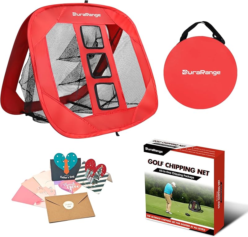 Pop-Up Golf Chipping Net - Ultimate Target Training Chip Aids for Precision & Distance, Outdoor | Indoor Practice, Golfer Gift