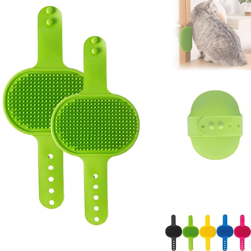 Silicone Grooming Strap Pad for Cats,Meowvo Cat Scratcher, Meowvo Silicone Grooming Scratch Pad, Cats Combs Cat Massager for Climbing Frames Table Legs