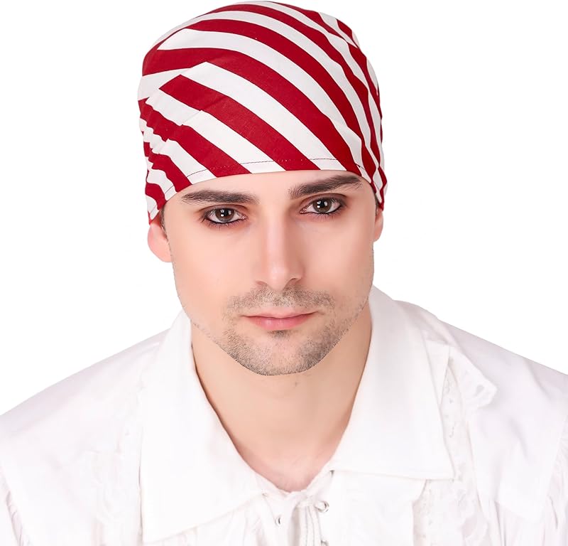 ThePirateDressing Pirate Medieval Renaissance Halloween Costume Linen Triangle Bandana