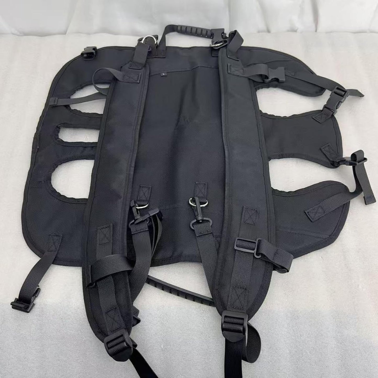 Sac à Dos de randonnée pour Chien, Sangle de Transport Horizontale réglable et Portable pour Chien, vêtements et Accessoires multifonctionnels pour Voyage, randonnée, vélo, Urgence, Sport, extérieur