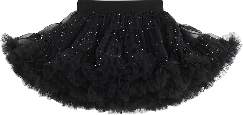 Petticoat Skirt for Girls Tutu Skirt Princess Fluffy Soft Tulle Ballet Birthday Party Pettiskirt Half Slips Dance Underskirt