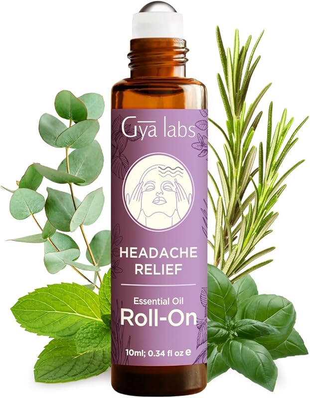 Gya Labs Peace Essential Oil Roll on - 100% Pure Natural Calming Oil for Fatigue, Blend with Patchouli, Frankincense, Aromatherapy Relaxation Gifts for Women and Men, Travel Size (0.34 Fl Oz)