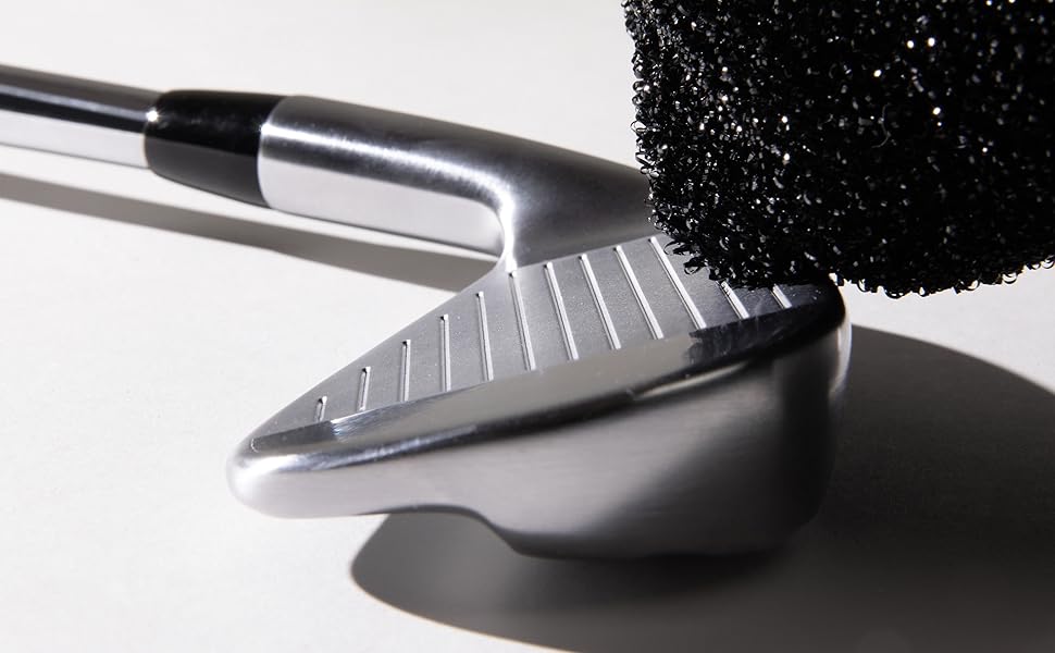 Golf Club and Golf Ball Cleaning Bag, Waterproof Clean Face Technology Liner, Detachable Clip, Machine Washable, Cleans Club Grooves, Dry Exterior (Neoprene or Microfiber Option Available)