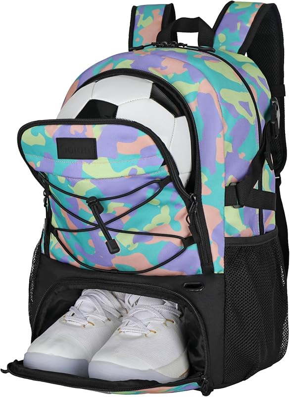 Goloni Soccer Backpack,Basketball Backpack with Ball Compartment & Shoe Compartment,Backpack for Basketball,Soccer