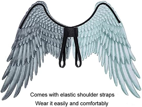 Alodidae 3D Angel Wings Costume with Elastic Straps Halloween Party Mardi Gras Cosplay Accessory
