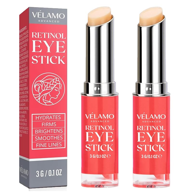 Retinol Eye Stick, Retinol Eye Cream, Retinol Cream, Retinol Face Cream, Under Eye Cream Anti Aging, Eye Cream, Brightening Eye Balm Reduces Fine Lines and Dark Circles, Visible Results in 3-4 Weeks