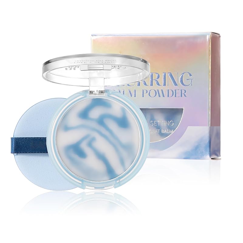 Lavender Face Matte Setting Powder, Oil Control Face Pressed Matte Powder, Powder-free Makeup Setting Cream, Flawless Longlasting Finishing Lightweight Waterproof Balm,#01 Purple