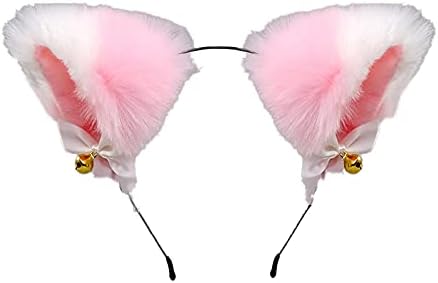 Faylay Cosplay Girl Plush Furry Cat Ears Headwear Accessory for Cam Girl Party
