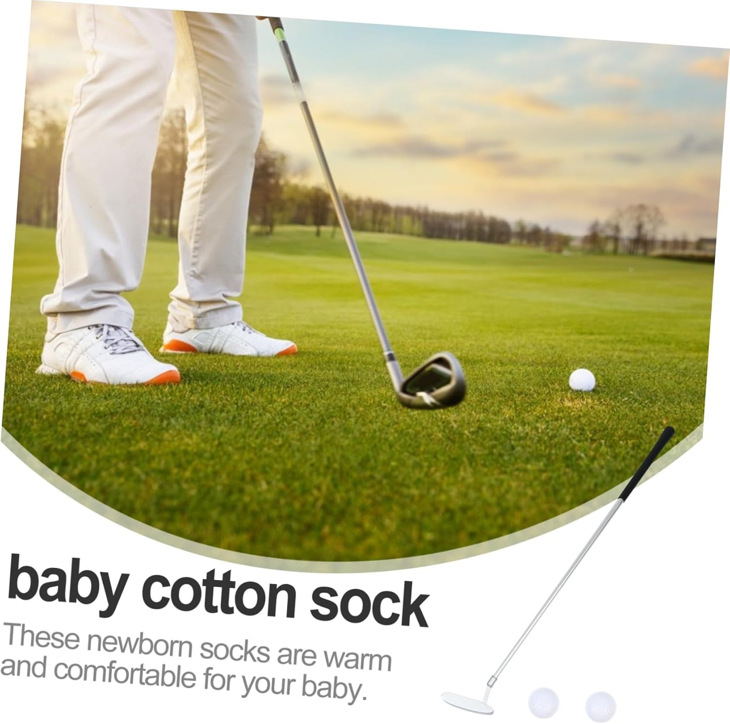 3-Section Detachable Golf Putter Set Zinc Alloy Portable for Indoor/Outdoor Practice