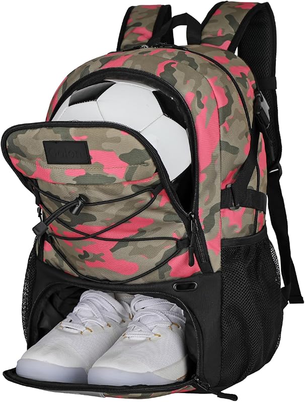 Goloni Soccer Backpack,Basketball Backpack with Ball Compartment & Shoe Compartment,Backpack for Basketball,Soccer