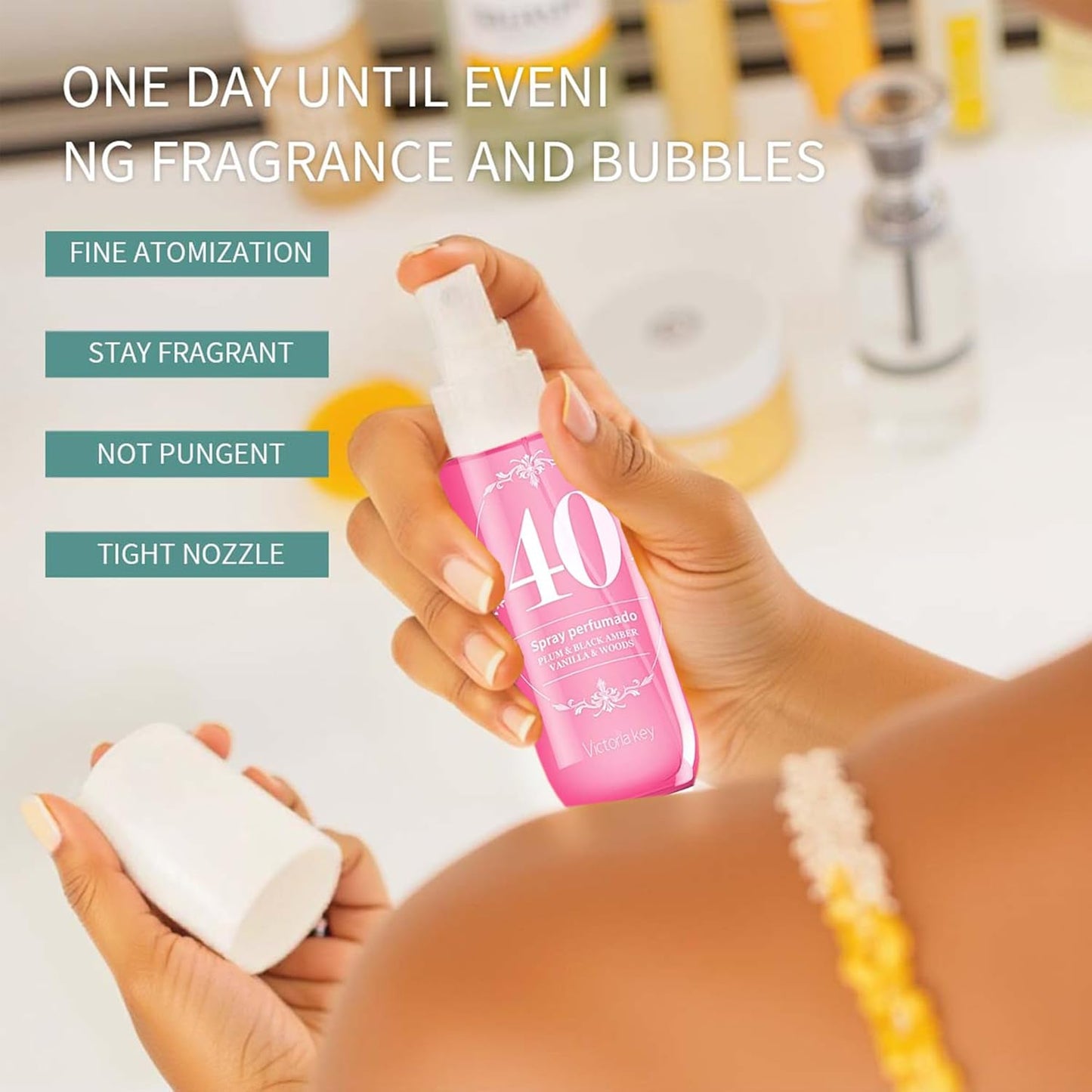 Body Spray for Women, Hair & Body Fragrance Mist, Long Lasting Perfume Spray, Travel Size Womens Fragrance Body Spray, Various Scents (40)