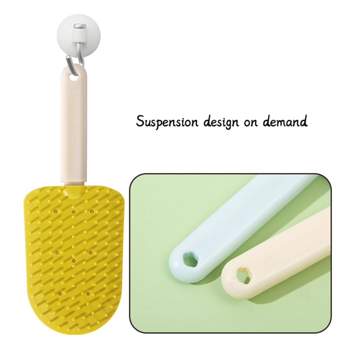 Pet Grooming Comb, Cats Deshedding Brush, 22x9.5x5cm, Ergonomic Non-Slip Handle, Ice Cream Shape Detanglers, Soft Bristles Design for Home Salon Use Puppies and Small Breeds