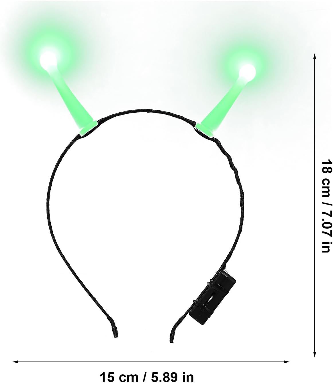IMIKEYA Glowing Alien Headband Led Glow Alien Accessories Alien Headpiece Halloween Alien Accessories Light up Alien Headbands Antenna Plastic 's Apparel Make up