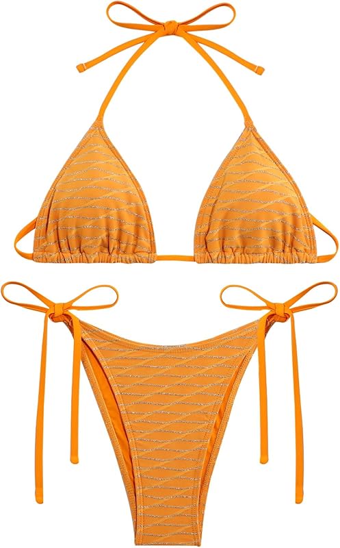 Bikini Sets Women Thongs Cheeky Two Piece Swimsuit Sexy Swimwear Triangle Cute Bathing Suit String