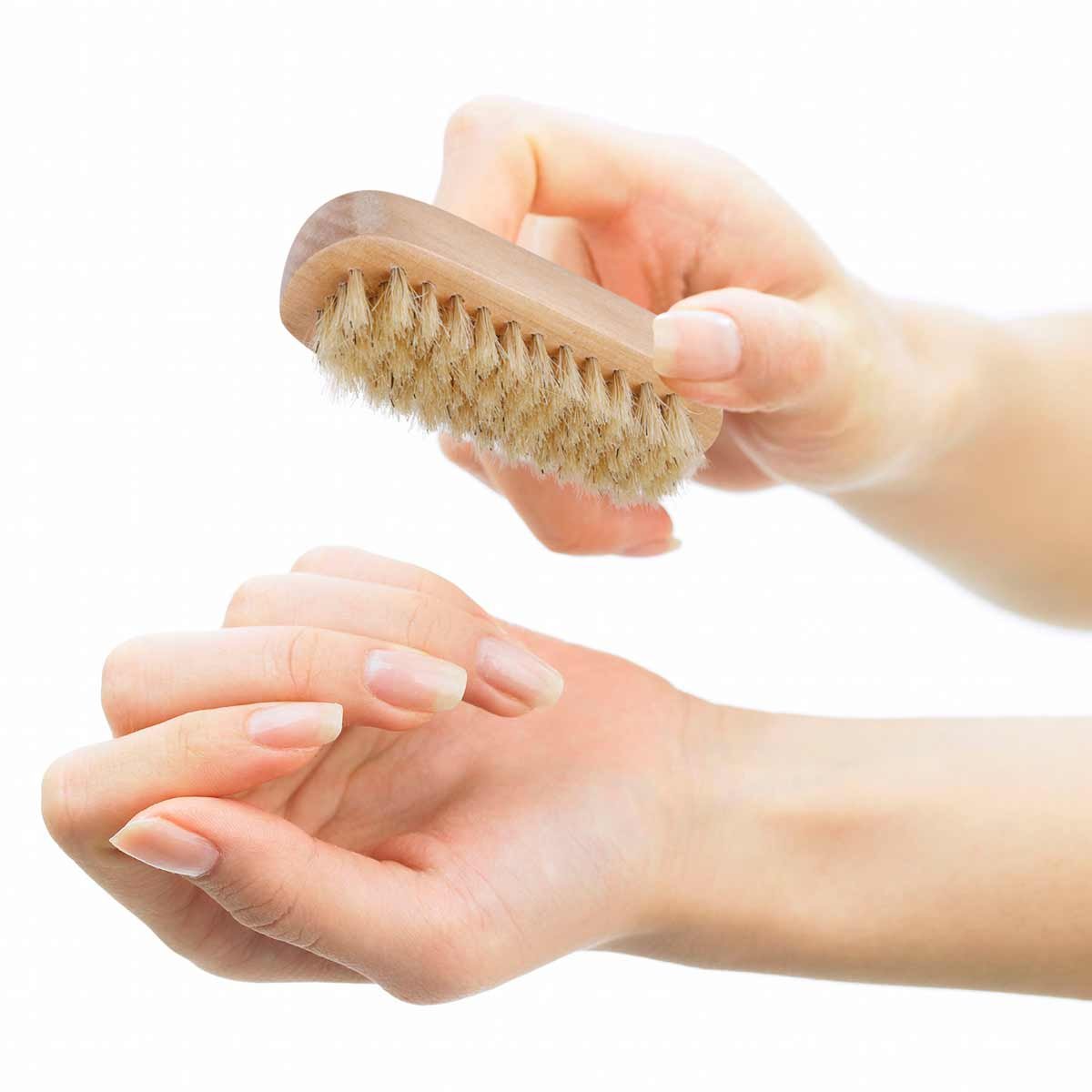 Tbestmax Cleaning Nail Fingernail Brush Wood 2 Side for Manicure Pedicure Women Kids 4 Pack