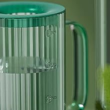 Long Spout Watering Can Indoor, Small Watering Cans for House Plants, Flowers, Succulents 33.8oz(Green)