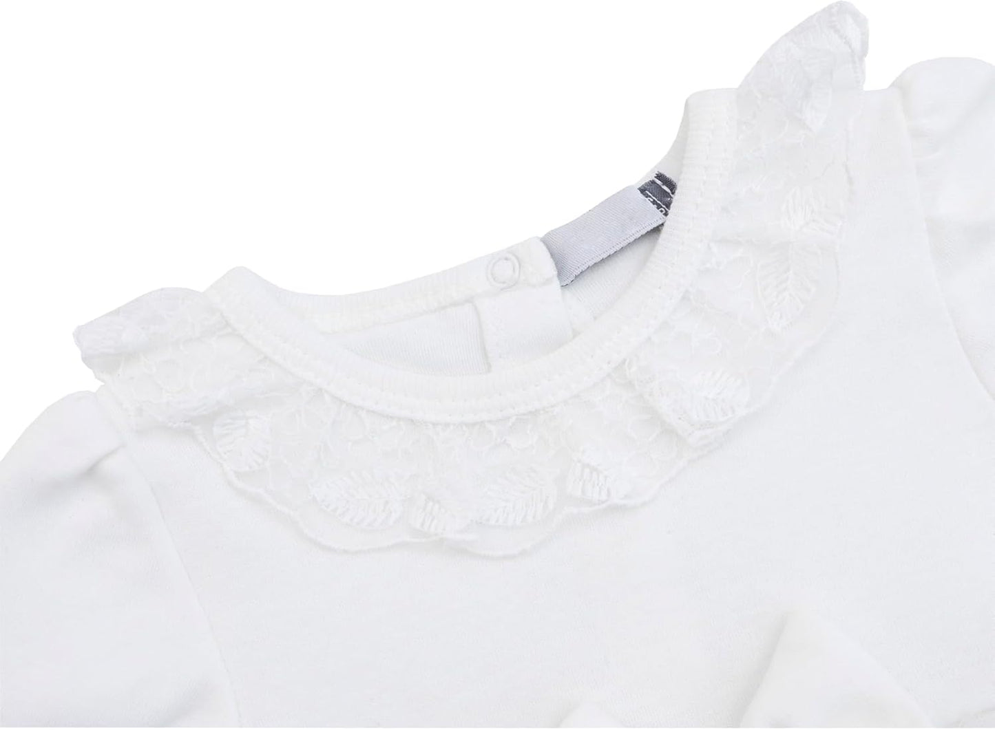 Lilax Baby Girls' Lace Floral Embroidered Dress, Christening Baptism Dress