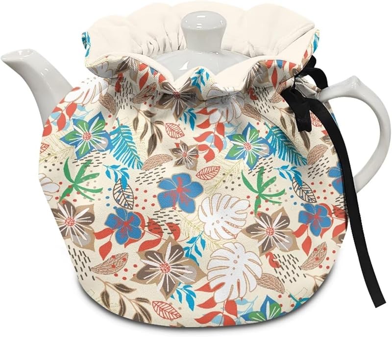 Teapot Thermal Cover Bohemian Mandala Print Tea Cozy for Tea Pot Insulated Suitable for Protecting Kettle Coffee Pot Breakfast Insulated Kitchen Coffee Table Decorative Accessories