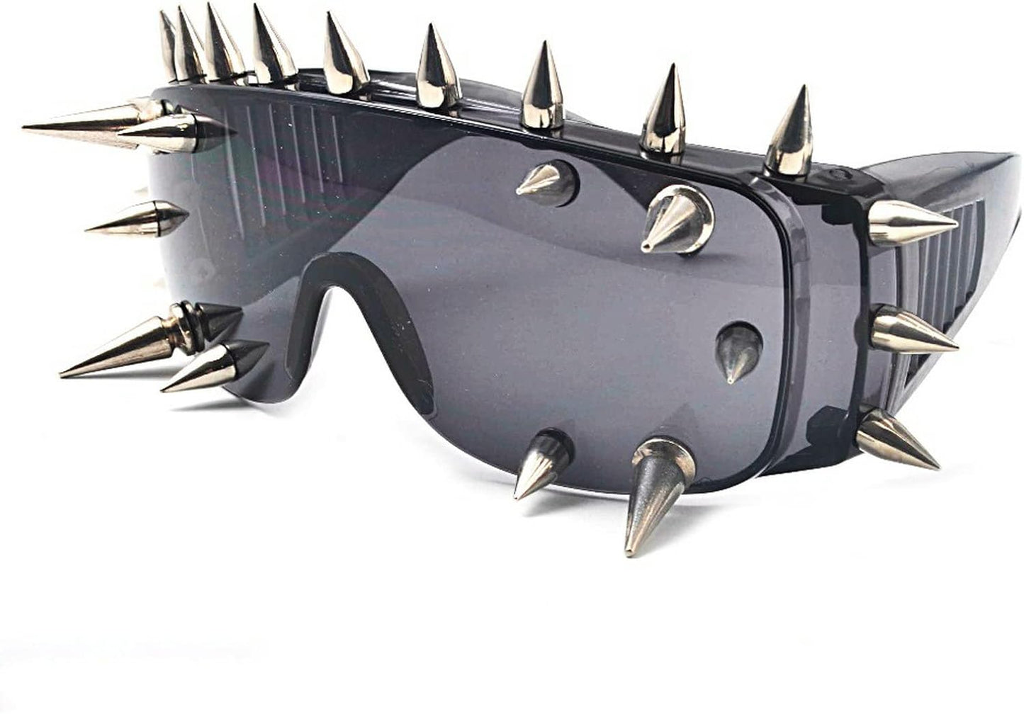 mincl/Punk Rocker Large Shield Spike Fashion Novelty Club Sunglasses