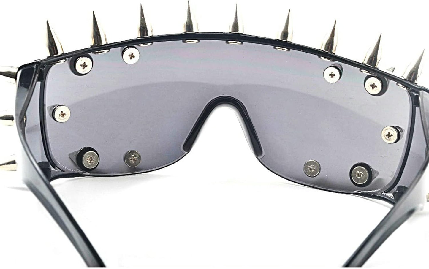 mincl/Punk Rocker Large Shield Spike Fashion Novelty Club Sunglasses