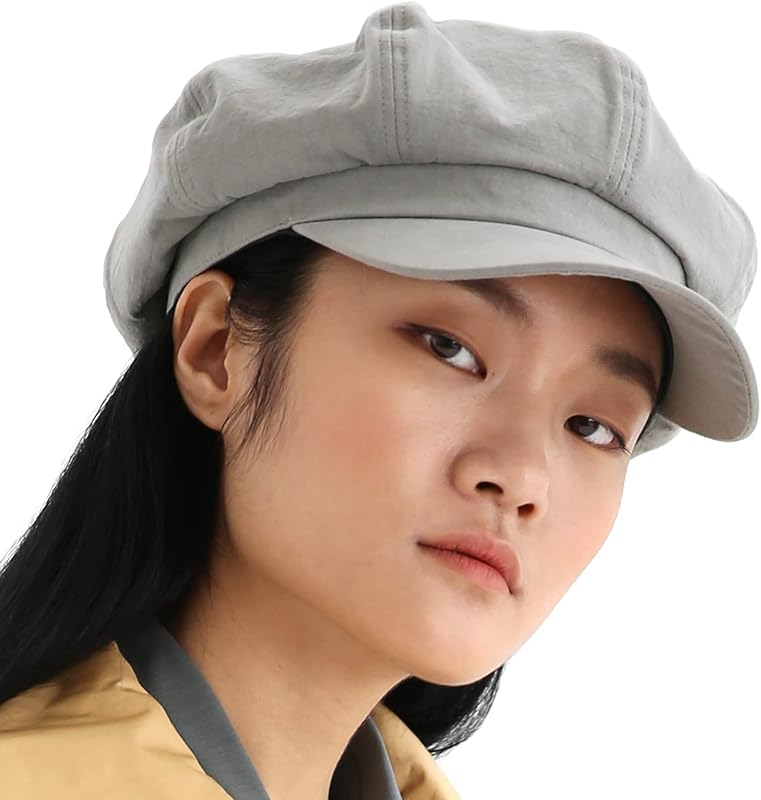 UNDERCONTROL Painter Vintage Bio Washed Cotton Classic Octagonal Pattern Unisex Painter Beret Castro Brim Hunting Hat Korea