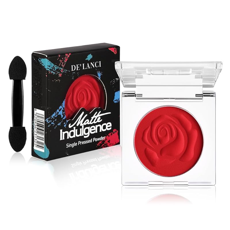 Single Shimmer Cream Eyeshadow, Rose Metallic Highly Pigmented Monochrome Eye shadow Palette, Blendable Sparkly Eye Glitter Waterproof Natural Mini EyeMakeup Brightener Highlighter for 24 hours makeup
