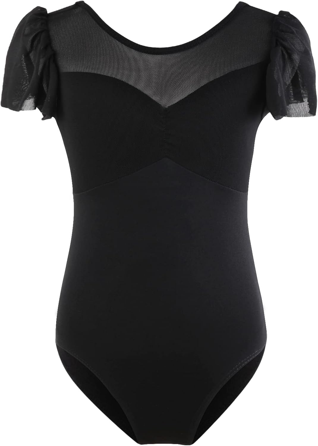 Bezioner Ballet Leotards for Girls,Dance Outfit Puff Sleeve Gymnastics Leotards for Kids 2-10 Years