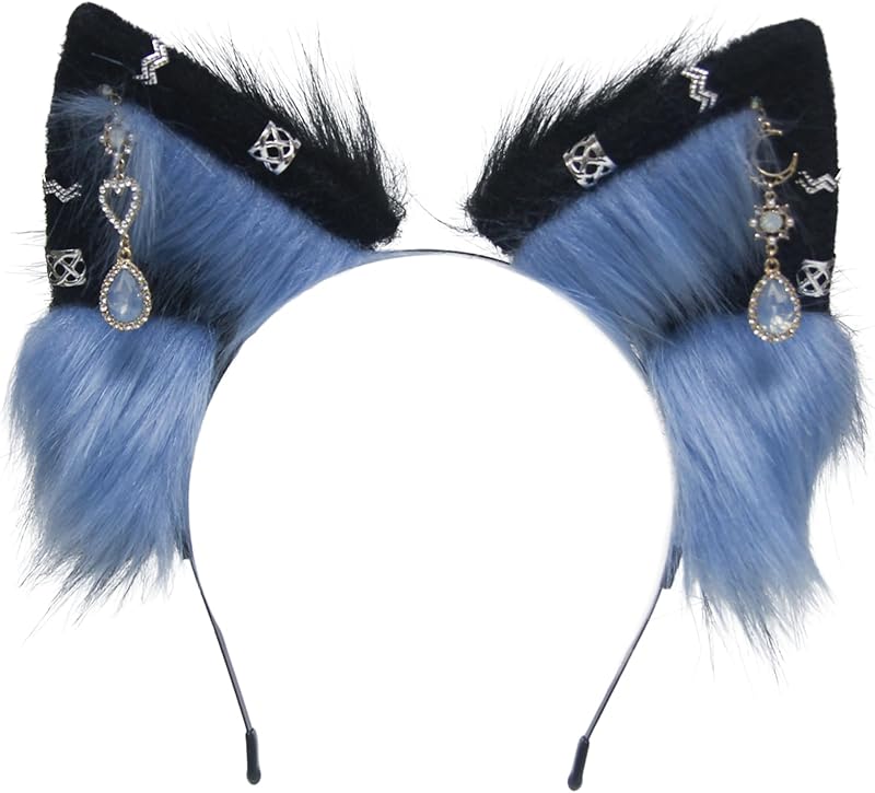 Cat Cosplay Ears Cat Ears Headbands Clips Accessories Punk Gothic Cross EK12-EK28