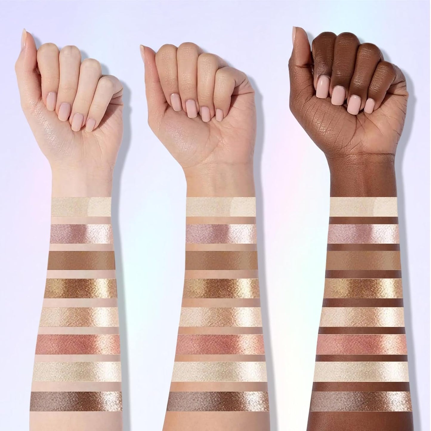 Erinde 8 Colors Cream Eyeshadow Contour Palette Makeup, Nude Rose Pink Chocolate Coffee Beige Brown Matte Shimmer Glitter Highly Pigmented Eye Shadow Palette, Eye Brightener Makeup Highlighter