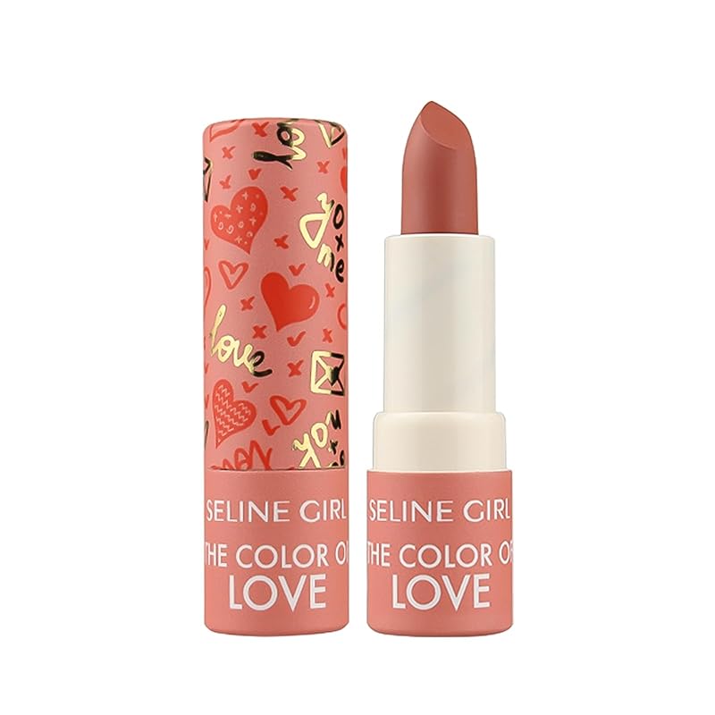 Love Lipstick Makeup, Lip Stain for Women Girls, Vivid Colors Long Lasting Lipsticks, Lip Balm Waterproof, Lipgloss for Girls, Lip Tint Misty Mud Texture #rose pink