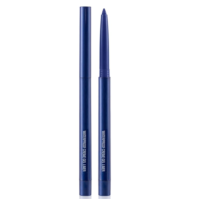 Eyeliner Pencil, Waterproof Eyeliner Long-lasting, Light-blue Eyeliners, High-Pigmented Colorful Eyeliners Easy To Use Eye Liner Pen for Women, Light-blue